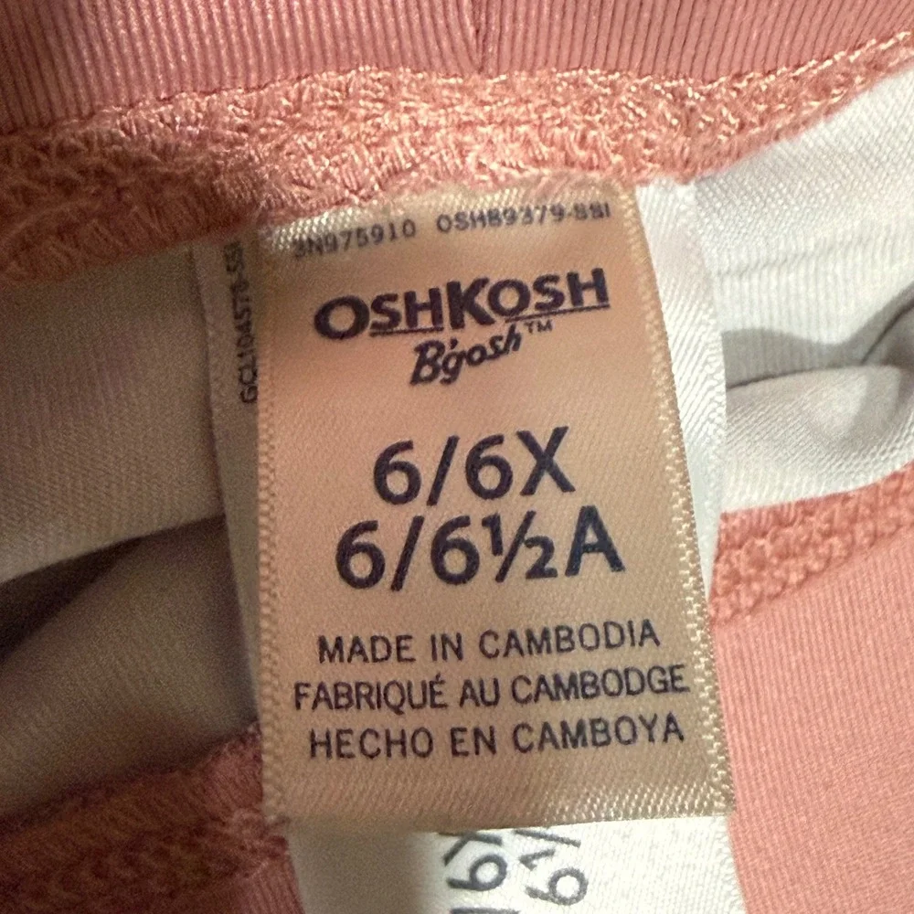 OshKosh Bgosh Girls 3pc Floral Activewear Set Pink Blue 6/6X GCL104578 Pants